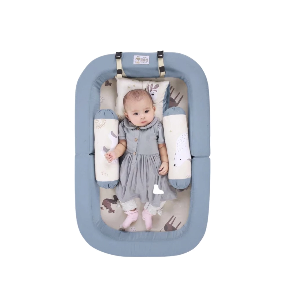 Morumotto Kasur Bayi Lipat dan Kelambu 3in1 Little Wild Series - Gambar 2